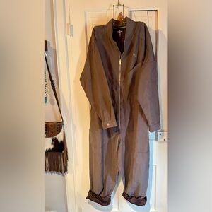 Houston White NWT Women’s Brown Jumpsuit Coveralls XL